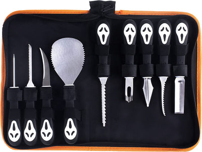 Halloween Professional Pumpkin Carving Kit - Stainless Steel Tools And Knives