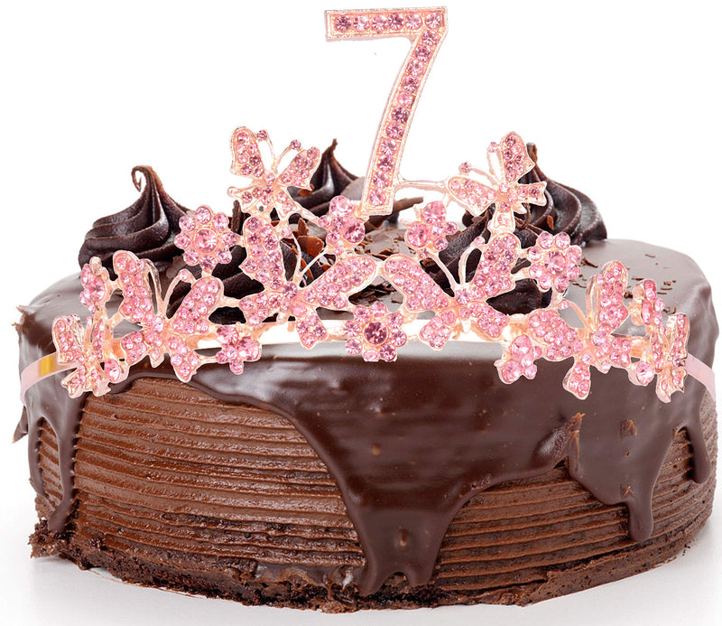 7th Birthday Gifts for Girls, 7th Birthday Tiara and Sash, Its My 7th Birthday Sash