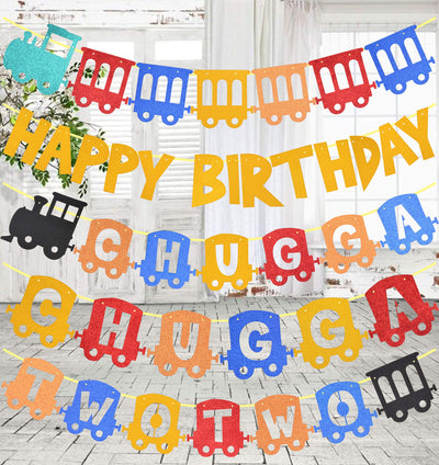 2nd Birthday Train Party Supplies, Chugga Chugga Two Two Train 2nd Birthday Party, Chuuga