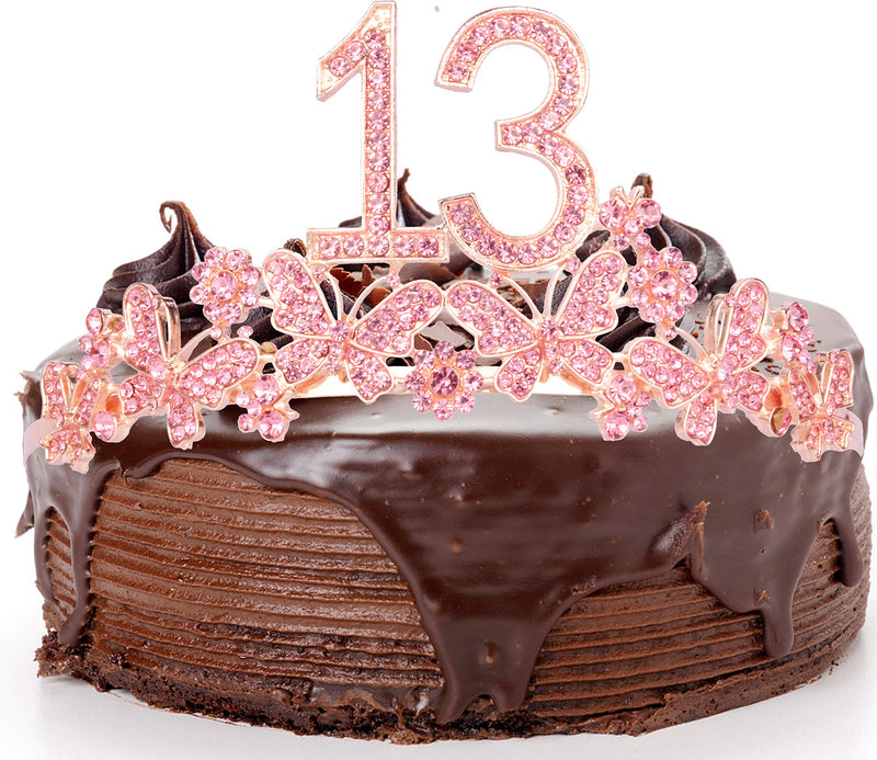 13th Birthday Decorations Party Supplies, 13th Birthday Gifts, Pink 13th Birthday Tiara