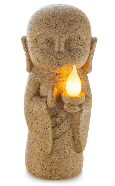 VP Home Baby Buddha Guiding Light Solar Powered LED Outdoor Decor Garden