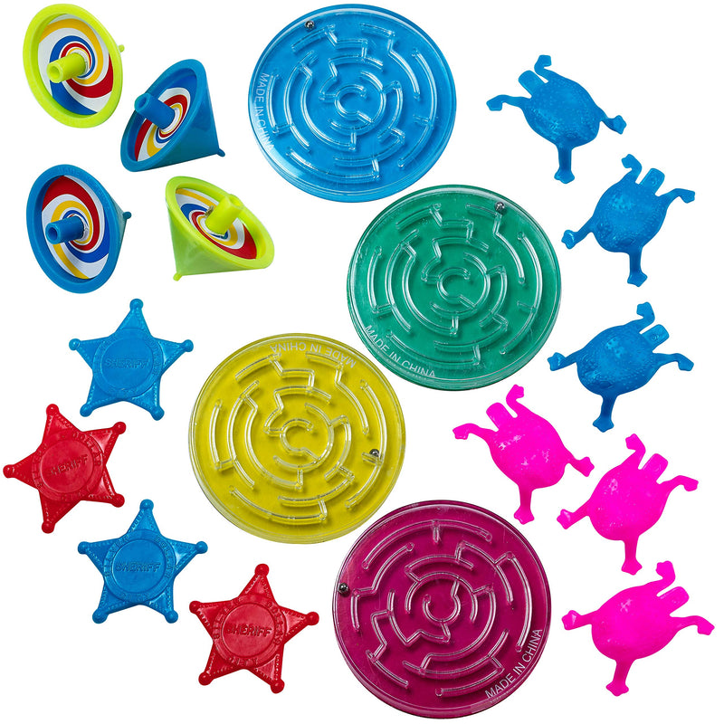 Kicko Toy Assortment - Pack of 144 Assorted Party Favors - Different Small Toys for Kids