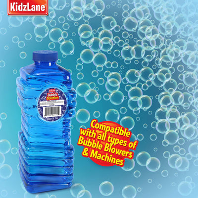 Kidzlane Bubble Solution Refill 67.63 oz | Large, Easy-Grip Bottle for Bubble Guns, Wands