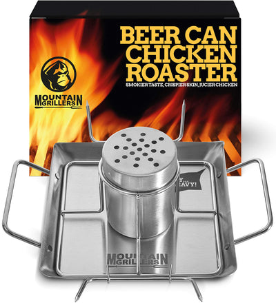 Beer Can Chicken Roaster Stand  Stainless Steel Holder  Barbecue Rack