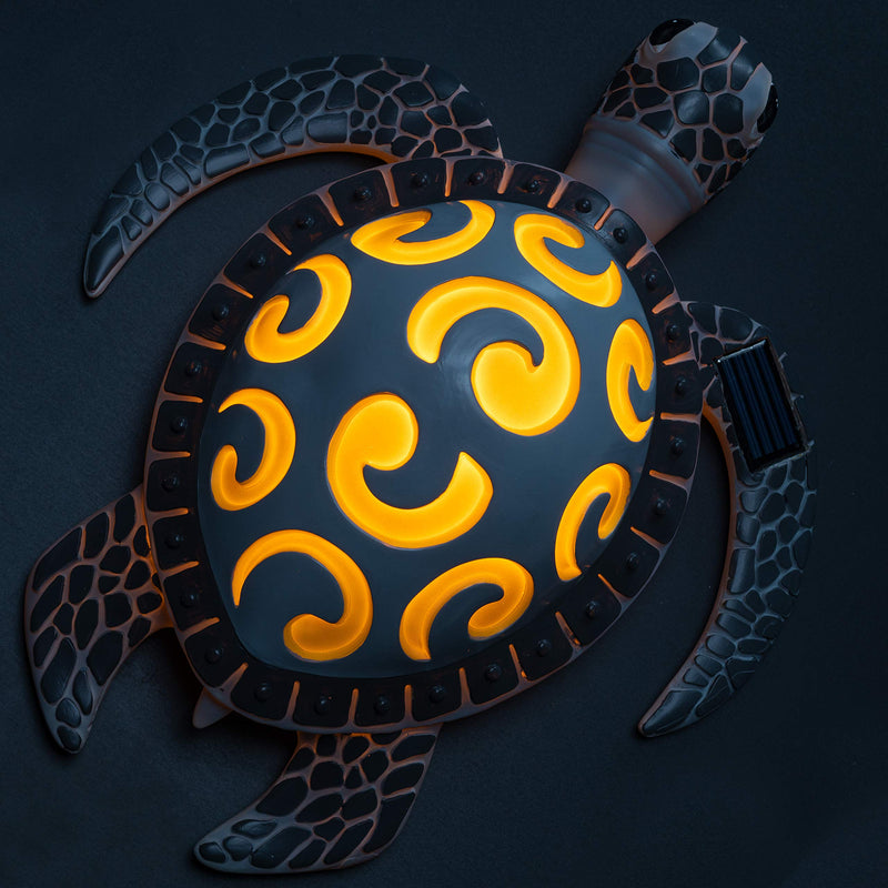 Vp Home Tribal Sea Turtle Solar Powered Led Outdoor Decor Garden Light