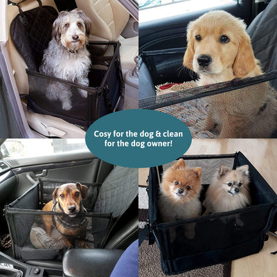 Dog Car Seat For Front Seat 45 X 45 Cm With 58 Cm Height At The Back And 33 Cm