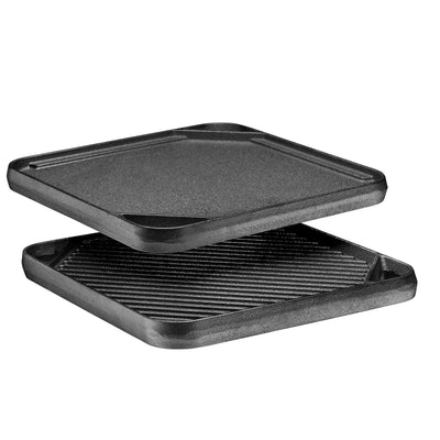 Bruntmor 17" x 9" Pre-Seasoned Cast Iron Reversible Grill/Griddle Pan, Cast Iron Grill Pan