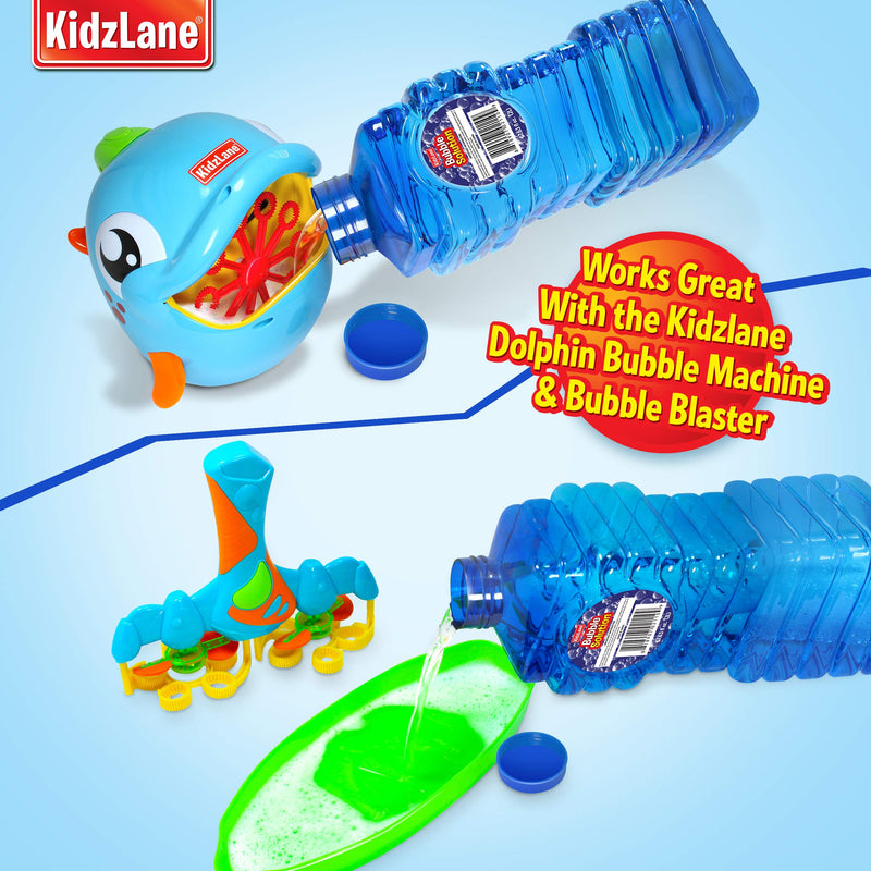 Kidzlane Bubble Solution Refill 67.63 oz | Large, Easy-Grip Bottle for Bubble Guns, Wands