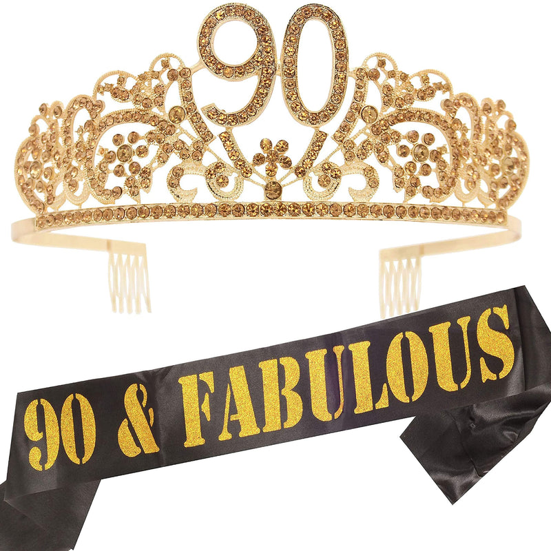 90th Birthday,90th Birthday Gift,90th Birthday Decorations for Women,90th Birthday Tiara