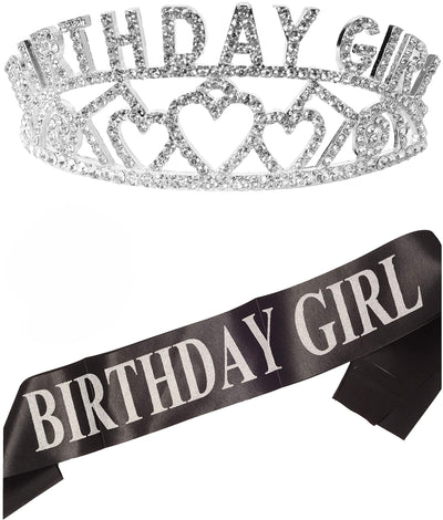 Birthday Decorations, Happy Birthday, Birthday Girl Sash and Tiara, Birthday Girl