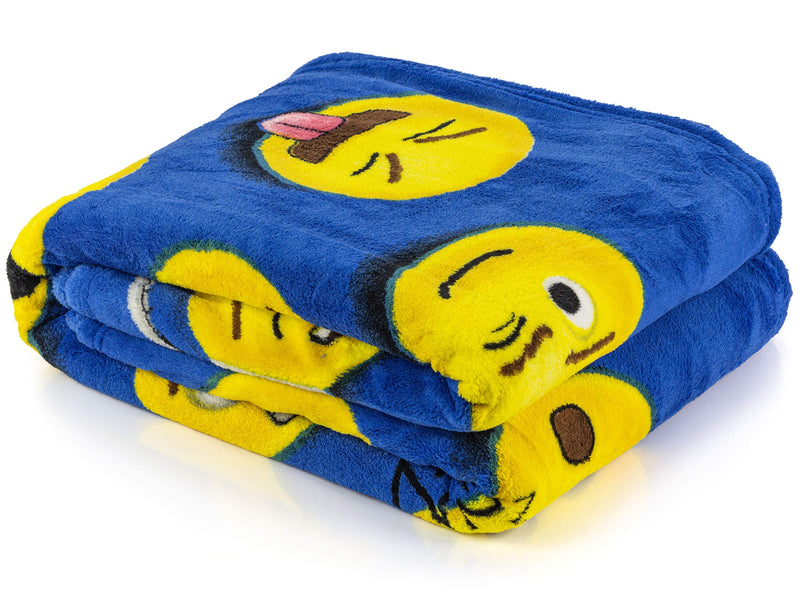 Dawhud Direct Emoji Super Soft Plush Fleece Throw