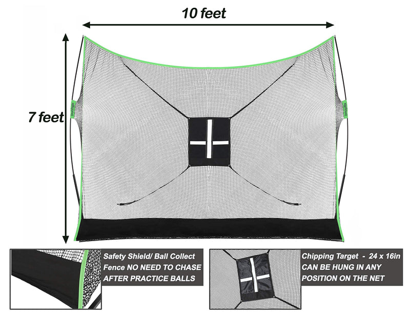 Golf Net Bundles - Includes Professional Patent Pending Golf Practice Net, Chipping