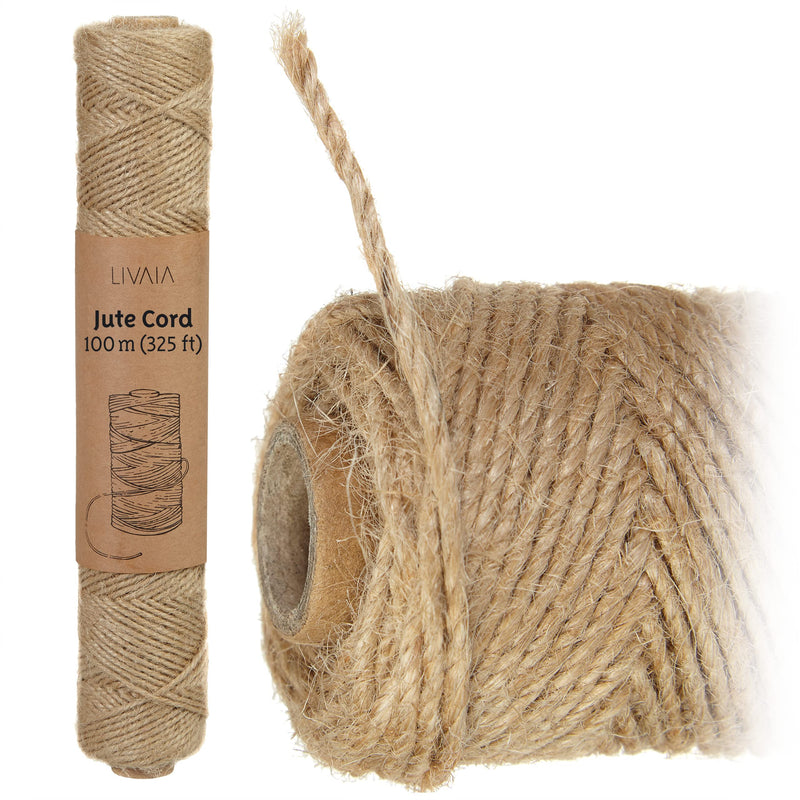 Jute String: 325ft Thin Twine String With 3 Strands  Garden String And Garden