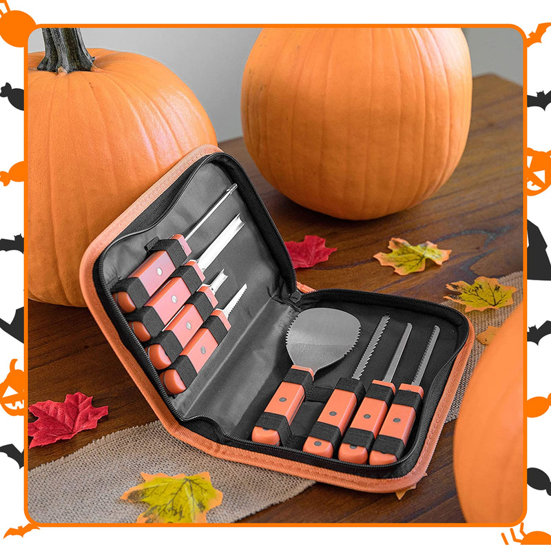 Halloween Professional Pumpkin Carving Kit - Stainless Steel Tools And Knives