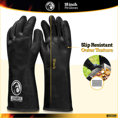 Extreme Heat Resistant Gloves For Grill BBQ - High Temperature Fire Pit Grill Gloves