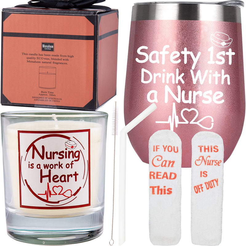 Nurse Gifts for Women,Gifts for Nurses,Safety First Drink With a Nurse,Gifts for Nurses