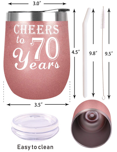 70th Birthday Gifts for Women, 70th Birthday Decorations for Women, Turning 70 Gifts