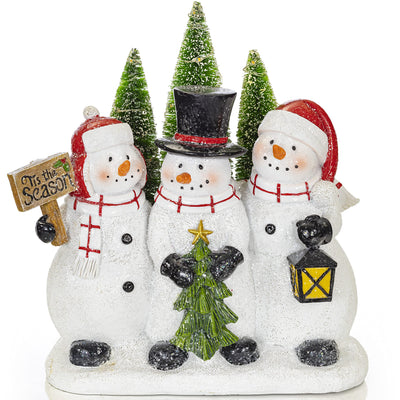 VP Home Tis The Season Snowman Christmas Trio LED Holiday