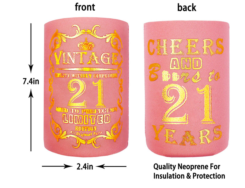 21st Birthday Gifts for women, Cheers to 21 years Pink, 21st Birthday Gifts, 21st Birthday