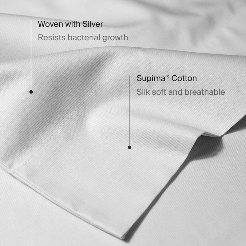 Antiacne Silver Infused Pillowcase Woven With Pure Silver And Breathable