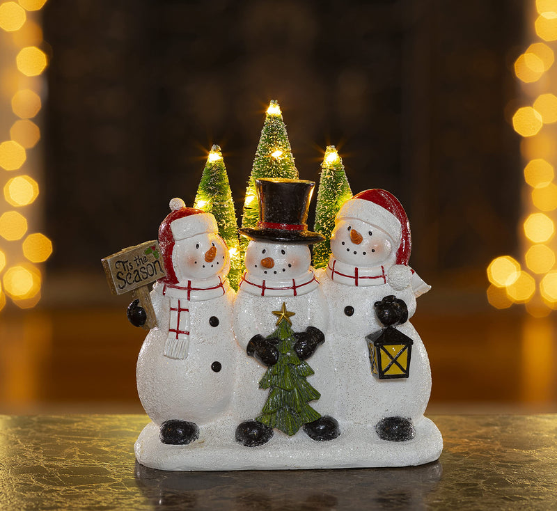 VP Home Tis The Season Snowman Christmas Trio LED Holiday