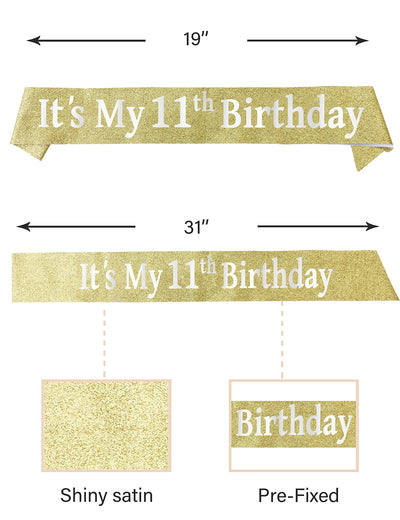 11th Birthday,11th Birthday Decorations for Girls,11th Birthday Gifts for Girls,Birthday