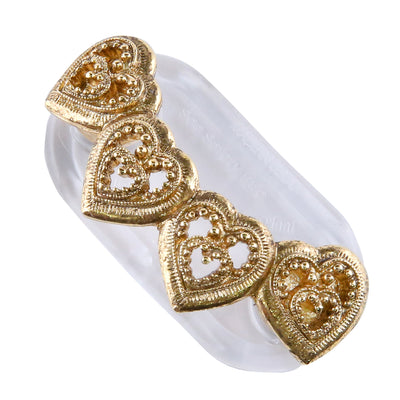 Magcessory Heart Trail Magnetic Eyeglass Holder Brooch, Gold,