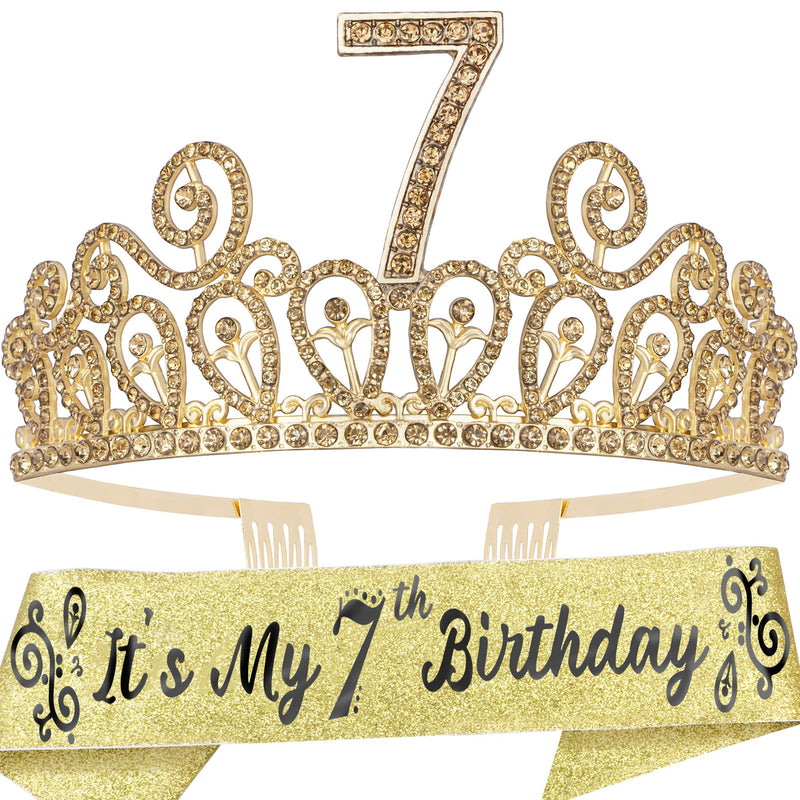 7th Birthday, 7th Birthday Gifts for Girls, 7th Birthday Tiara, 7th Birthday Tiara