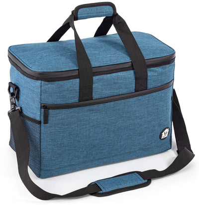 VP Home 48 Can Large Collapsible Insulated Cooler Bag for Travel Camping Beach Picnic BBQ