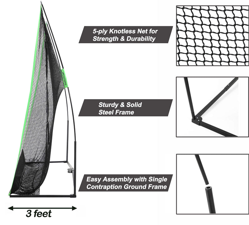 Golf Net Bundles - Includes Professional Patent Pending Golf Practice Net, Chipping