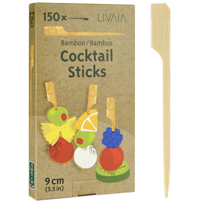 Bamboo Skewers For Appetizers: 150 Bamboo Sticks And Cocktail Skewers Sticks