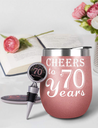 70th Birthday Gifts for Women, 70th Birthday Decorations for Women, Turning 70 Gifts