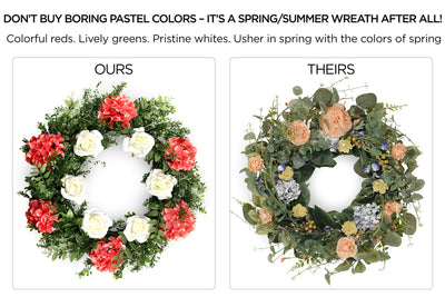 Door Wreaths for Front Door Outside Front Door Wreaths Summer Wreaths Weatherproof Bright