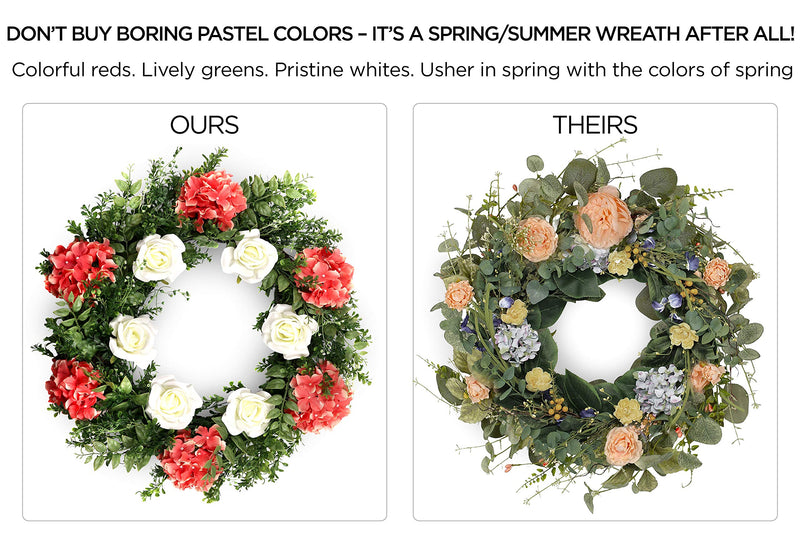 Door Wreaths for Front Door Outside Front Door Wreaths Summer Wreaths Weatherproof Bright