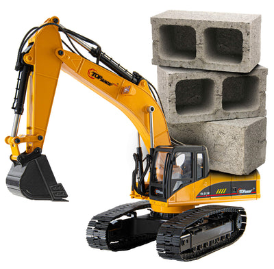 Hobby Grade Remote Control Hydraulic Excavator, All Included Battery, Controller