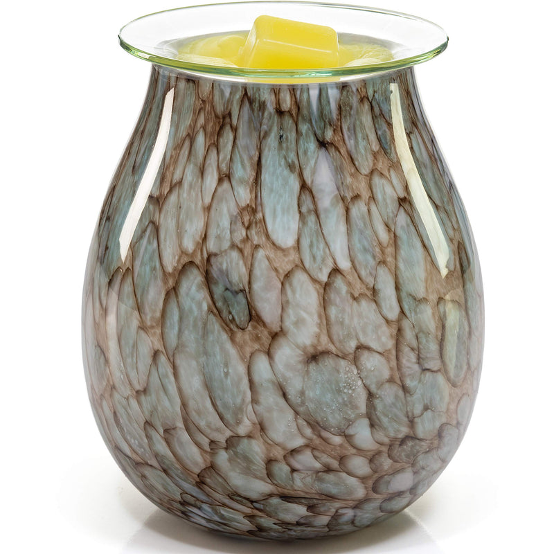 VP Home Radiant Art Glass Fragrance Warmer (Gleaming Serenity