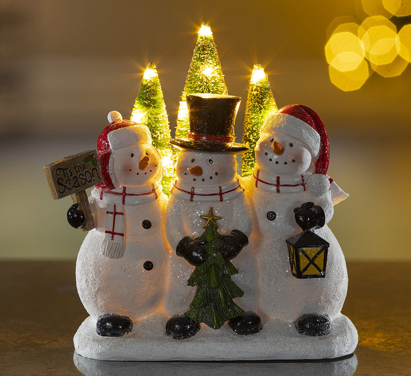 VP Home Tis The Season Snowman Christmas Trio LED Holiday