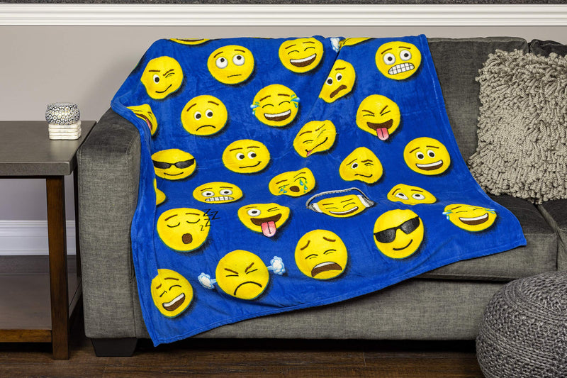 Dawhud Direct Emoji Super Soft Plush Fleece Throw