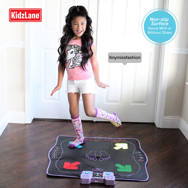 Kidzlane Dance Mat | Light Up Dance Pad with Wireless Bluetooth/AUX or Built in Music