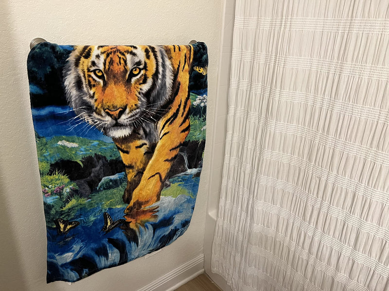 Moonlight Tiger Super Soft Plush Cotton Beach Bath Pool