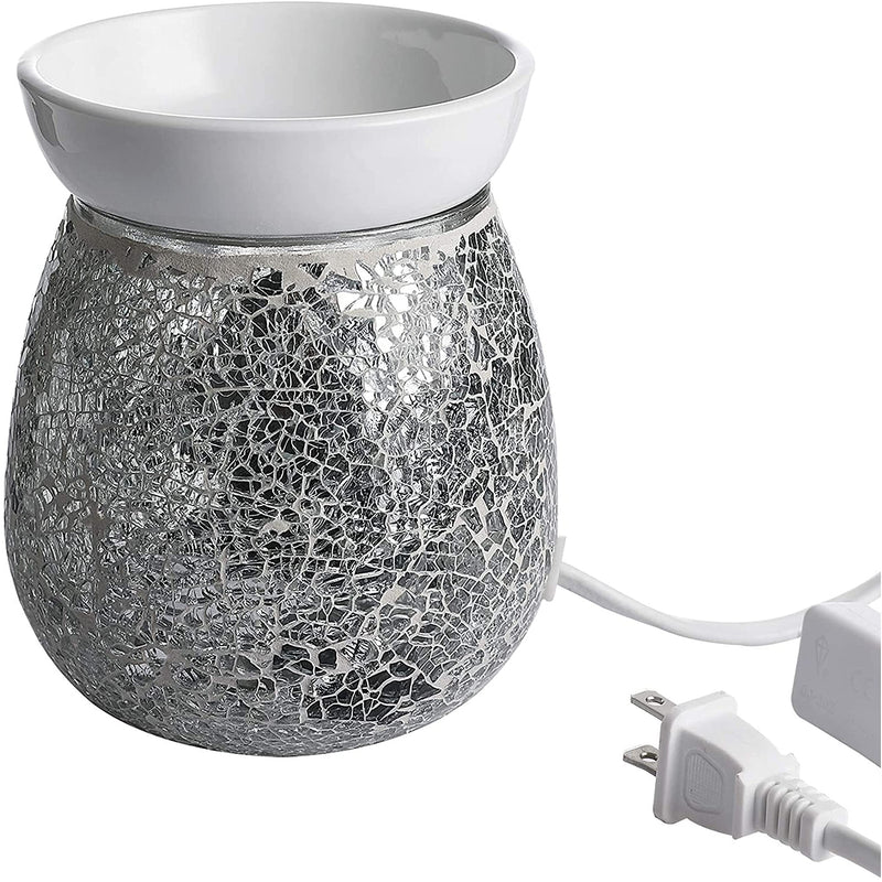 4.9X5.7 inch Mosaic Glass Fragrance Warmer, Electric Wax Warmer, Decorative Lamp for Gifts