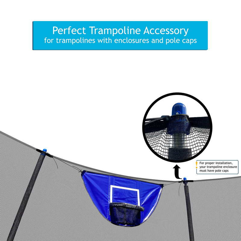 Trampoline Basketball Hoop with Mini Basketballs | Mini Basketball Hoop for Trampoline