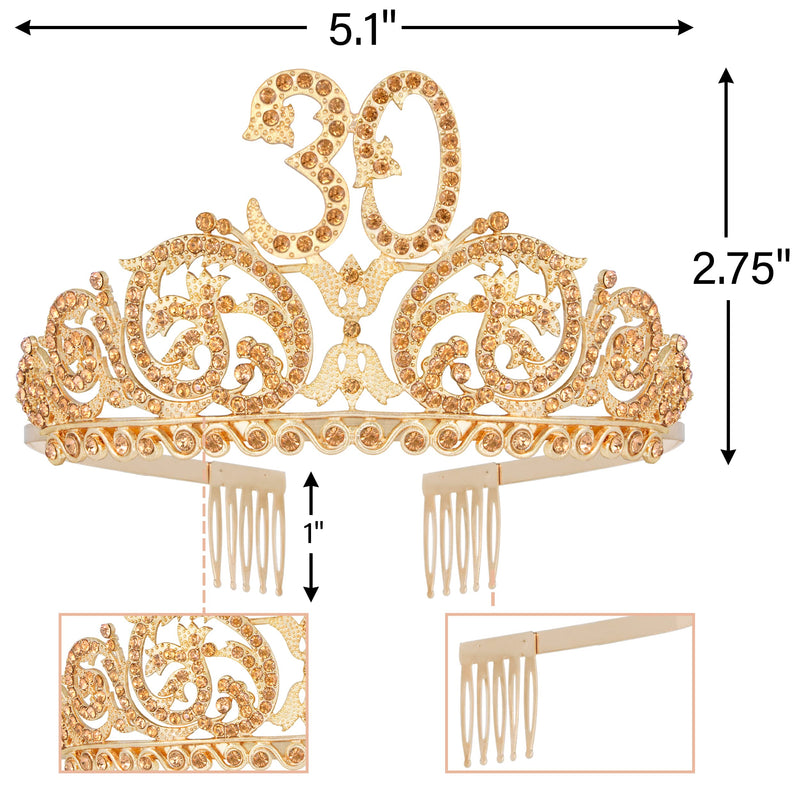 30th Birthday, 30th Birthday Decorations for Women, 30th Birthday Tiara, 30 Birthday