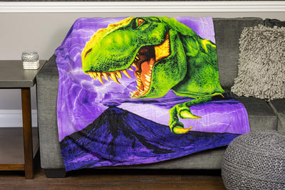 TRex Super Soft Plush Fleece Throw Blanket