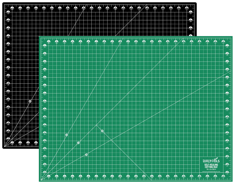 Precision Quilting Tools Self Healing Cutting Mat (12 x 18)- Professional Double Sided