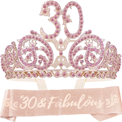 30th Birthday, 30th Birthday Decorations for Women, 30th Birthday Tiara, 30 Birthday