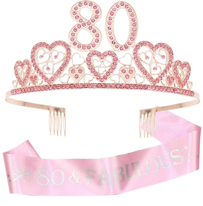 80th Birthday, 80th Birthday Decorations for Women, 80th Birthday Sash, 80th Birthday