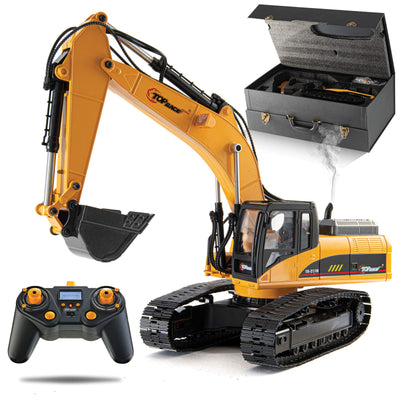 Hobby Grade Remote Control Hydraulic Excavator, All Included Battery, Controller