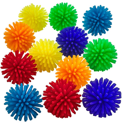 Kicko Mini Porcupine Hedgehog Ball - 36 Pack - 1.3 Inch - for Kids, Party Favors, Stocking