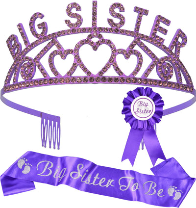 I am going to be Big Sister, Big Sister Crown, Sash and Pin, Daughter Get Promoted To Big